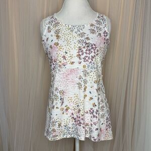 LC Lauren Conrad Floral Tank Top